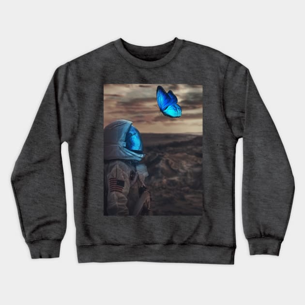 Astronaut Crewneck Sweatshirt by Marischa Becker